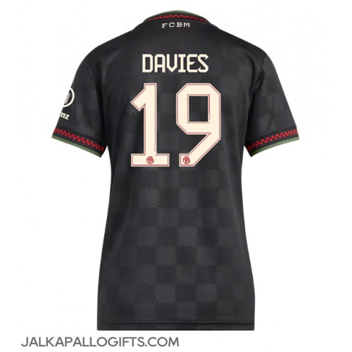 Bayern Munich Alphonso Davies #19 Kolmaspaita Naiset 2025-26 Lyhythihainen